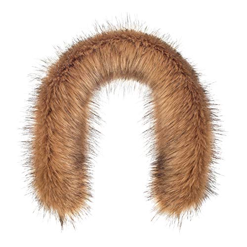 Futrzane Classic Kapuzenfell - Fellkragen für Kapuze - Pelzkragen Kapuzen Fell (L, Beige Classic) von Futrzane