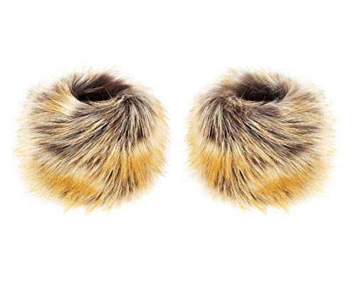 Futrzane Classic Manschetten - Fell Stulpen Damen - Pelz Pulswärmer Handstulpen (Rotbraun Classic) von Futrzane