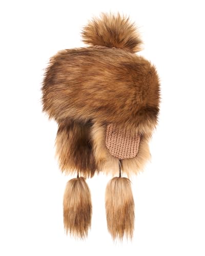 Futrzane Classic Mütze mit Ohrenklappen - Fliegermütze Damen - Russische Hut (M, Bernstein Classic) von Futrzane