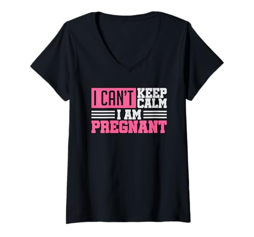 Damen Geschenk Frau Schwangerschaft zukünftige Mama | Schwangere Pregnant T-Shirt mit V-Ausschnitt Damen Geschenk Frau Schwangerschaft zukünftige Mama | Schwangere Pregnant T-Shirt mit V-Ausschnitt von Futura madre nacimiento & mujeres embarazadas