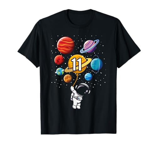 11 Years Old Boy Geburtstagsgeschenke Astronaut 11. Geburtstag T-Shirt von Future Astronaut Boy Birthday Gift Y Tee