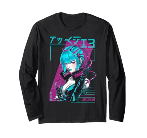Japan Street Wear Gifts Men Women Kids Langarmshirt Japan Street Wear Gifts Men Women Kids Langarmshirt von Future Cyber Robot Punk Art Men Women Kids