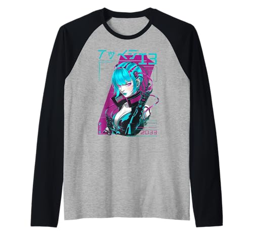 Japan Street Wear Gifts Men Women Kids Raglan Japan Street Wear Gifts Men Women Kids Raglan von Future Cyber Robot Punk Art Men Women Kids