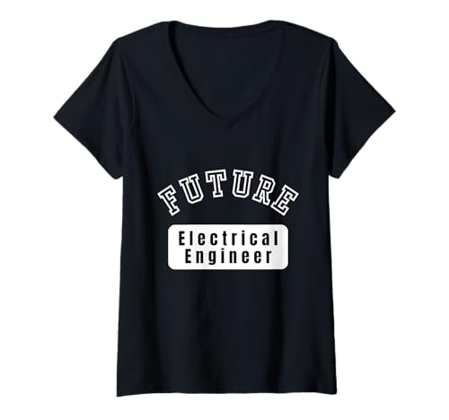Damen Zukünftige Elektroingenieurstudenten-Motivation T-Shirt mit V-Ausschnitt Damen Zukünftige Elektroingenieurstudenten-Motivation T-Shirt mit V-Ausschnitt von Future Electrical Engineer Celebrating Career
