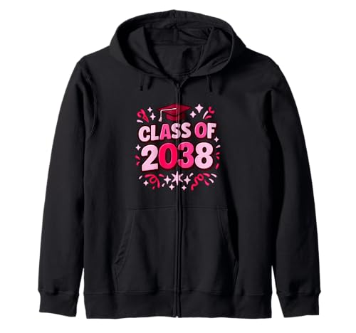 Class of 2038 Graduation Future Girl Vorschule Senior School Kapuzenjacke Class of 2038 Graduation Future Girl Vorschule Senior School Kapuzenjacke von Future Graduate 2038 School Year Apparel
