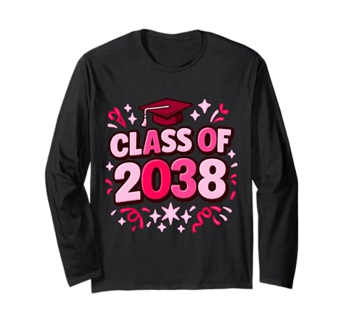 Class of 2038 Graduation Future Girl Vorschule Senior School Langarmshirt Class of 2038 Graduation Future Girl Vorschule Senior School Langarmshirt von Future Graduate 2038 School Year Apparel