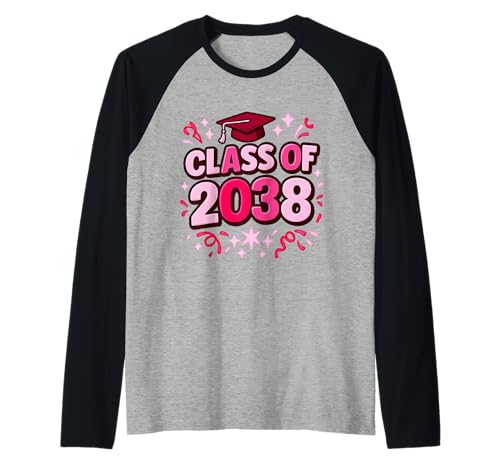 Class of 2038 Graduation Future Girl Vorschule Senior School Raglan Class of 2038 Graduation Future Girl Vorschule Senior School Raglan von Future Graduate 2038 School Year Apparel