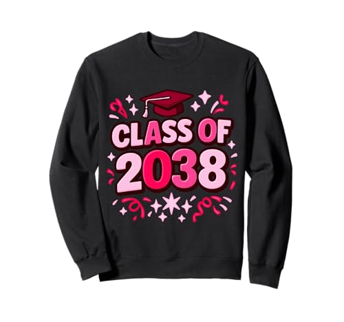 Class of 2038 Graduation Future Girl Vorschule Senior School Sweatshirt Class of 2038 Graduation Future Girl Vorschule Senior School Sweatshirt von Future Graduate 2038 School Year Apparel