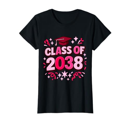 Class of 2038 Graduation Future Girl Vorschule Senior School T-Shirt Class of 2038 Graduation Future Girl Vorschule Senior School T-Shirt von Future Graduate 2038 School Year Apparel