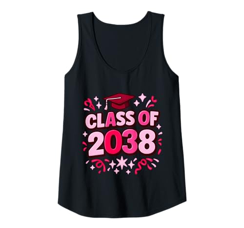 Damen Class of 2038 Graduation Future Girl Vorschule Senior School Tank Top von Future Graduate 2038 School Year Apparel