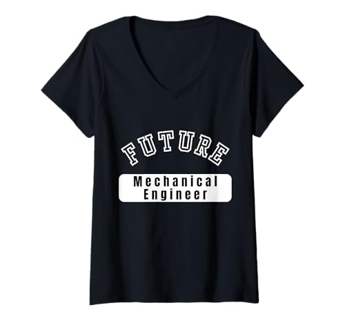 Damen Motivation der Studierenden des zukünftigen Maschinenbauingenieurs T-Shirt mit V-Ausschnitt Damen Motivation der Studierenden des zukünftigen Maschinenbauingenieurs T-Shirt mit V-Ausschnitt von Future Mechanical Engineer Celebrating Career