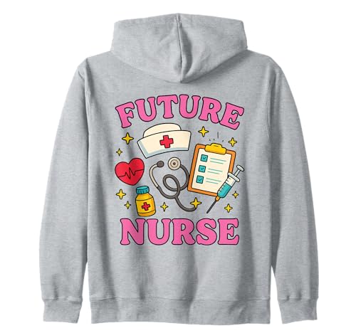 Zukünftige Krankenschwester Krankenpflege Student Medizinstudium Leben Kinder Karriere Kapuzenjacke Zukünftige Krankenschwester Krankenpflege Student Medizinstudium Leben Kinder Karriere Kapuzenjacke von Future Nurse Little Hero Medical Dreamers Tee