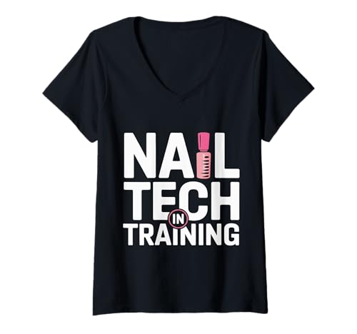 Damen Nail Tech In Training Beauty Manicure Student - T-Shirt mit V-Ausschnitt Damen Nail Tech In Training Beauty Manicure Student - T-Shirt mit V-Ausschnitt von Future Pro Nail Tech