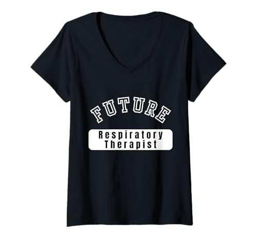 Damen Future Atemtherapeutin Student Motivation T-Shirt mit V-Ausschnitt Damen Future Atemtherapeutin Student Motivation T-Shirt mit V-Ausschnitt von Future Respiratory Therapist Celebrating Career
