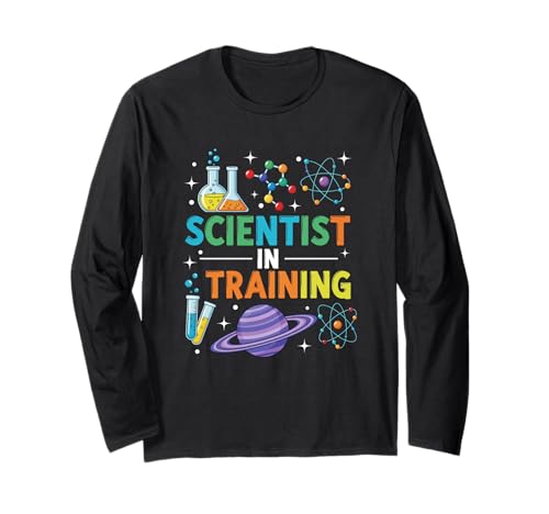 Science Kids School Stuying Funny Scientist In Training Langarmshirt Science Kids School Stuying Funny Scientist In Training Langarmshirt von Future Scientists Nerd Laboratory & Science Lovers