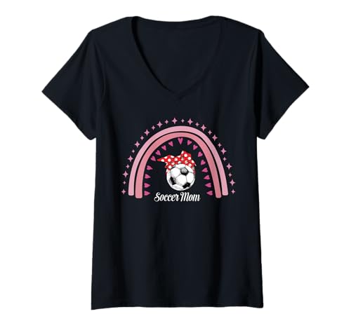 Damen Damen In My Soccer Mom Era Moms Soccer Mom T-Shirt mit V-Ausschnitt von Soccer Mom Must Haves Soccer Mom Outfit For Women