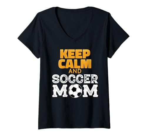 Damen Soccer Mom Must Haves Damen Muttertag In My Soccer Mom Era T-Shirt mit V-Ausschnitt von Future Soccer Mom Costume For Girls