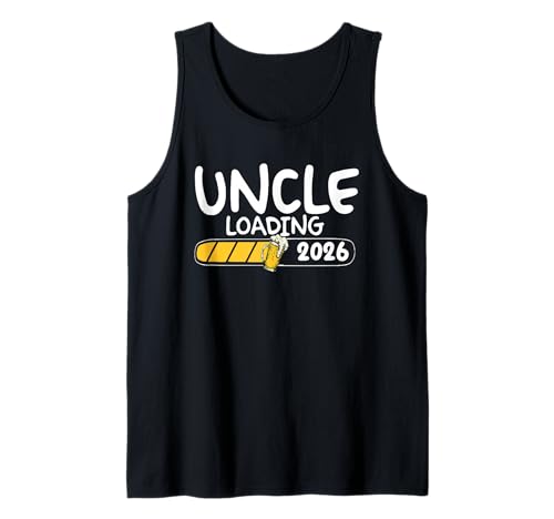 Herren Onkel Loading 2026 Lustiger Neuer Onkel Tank Top von Future Uncle 2026 Ankündigung Bekleidung