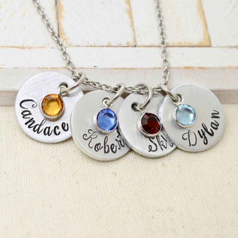 Geburtsstein Halskette Für Mama, Personalisierte Mütter Halskette, Geschenk Großmutter Oma Oma von FutureHeirloomDesign