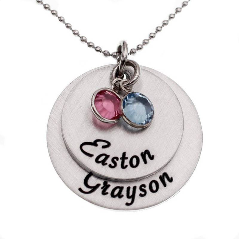 Personalisierte Mütter Halskette, Geburtsstein Halskette Für Mama, Mama Personalisierter Schmuck, Namenskette, Geschenk von FutureHeirloomDesign