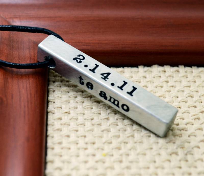 Valentinstag Geschenk Für Ihn, Halskette Männer, Personalisiertes Geschenkidee Mann, Männerschmuck von FutureHeirloomDesign