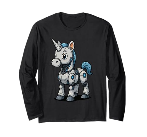 Futuristisches Roboter-Einhorn, Jungen, Mädchen, Männer, Frauen, Kinder, Erwachsene Langarmshirt Futuristisches Roboter-Einhorn, Jungen, Mädchen, Männer, Frauen, Kinder, Erwachsene Langarmshirt von Futuristic Robotic Unicorn Rainbow Shop