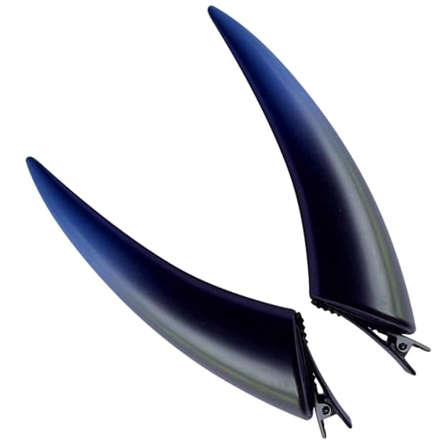 Fuuxtci Gothic Teufelshörner, Clip Auf Teufelshörnern, Halloween Cosplay Kostüm Kopfbedeckung Zubehör, Frauen Dämon Vampir Kopfschmuck, Halloween Teufel Haarspangen, Teufelshörner Teufelskostüm von Fuuxtci