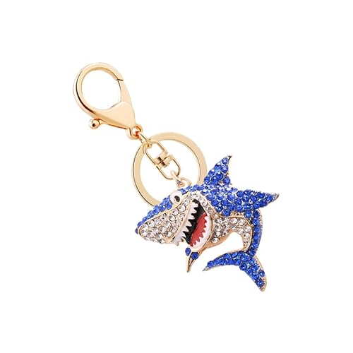 Fuwraixis Hai Schlüsselanhänger Mode Schlüsselanhänger Charme Schlüsselanhänger Hübscher Schlüsselanhänger Tier Schlüsselanhänger Auto Schlüsselanhänger Strass Form Tasche von Fuwraixis