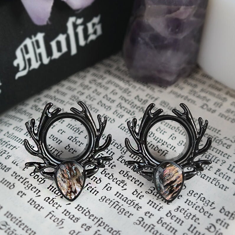Black Forest Spirit Tunnels - Pair Black Forest Spirit Tunnels - Pair von FuxJewellerySale