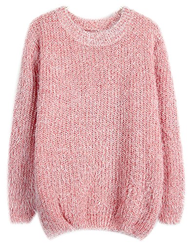 Fuxiang Pullover Mohair Winterpulli Damen Frauen Warme Pullis Rundhals Longpullover Oversize Schöne Kuschelpullover Mantel Sweatshirt Sweaters Sweatjacke Herbst Winter Rosa Fuxiang Pullover Mohair Winterpulli Damen Frauen Warme Pullis Rundhals Longpullover Oversize Schöne Kuschelpullover Mantel Sweatshirt Sweaters Sweatjacke Herbst Winter Rosa von Fuxiang
