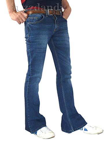 Fuzzdandy Herren Schlag Jeanshose blau Distressed Blue Gr. 34W x 32L, Distressed Blue von Fuzzdandy