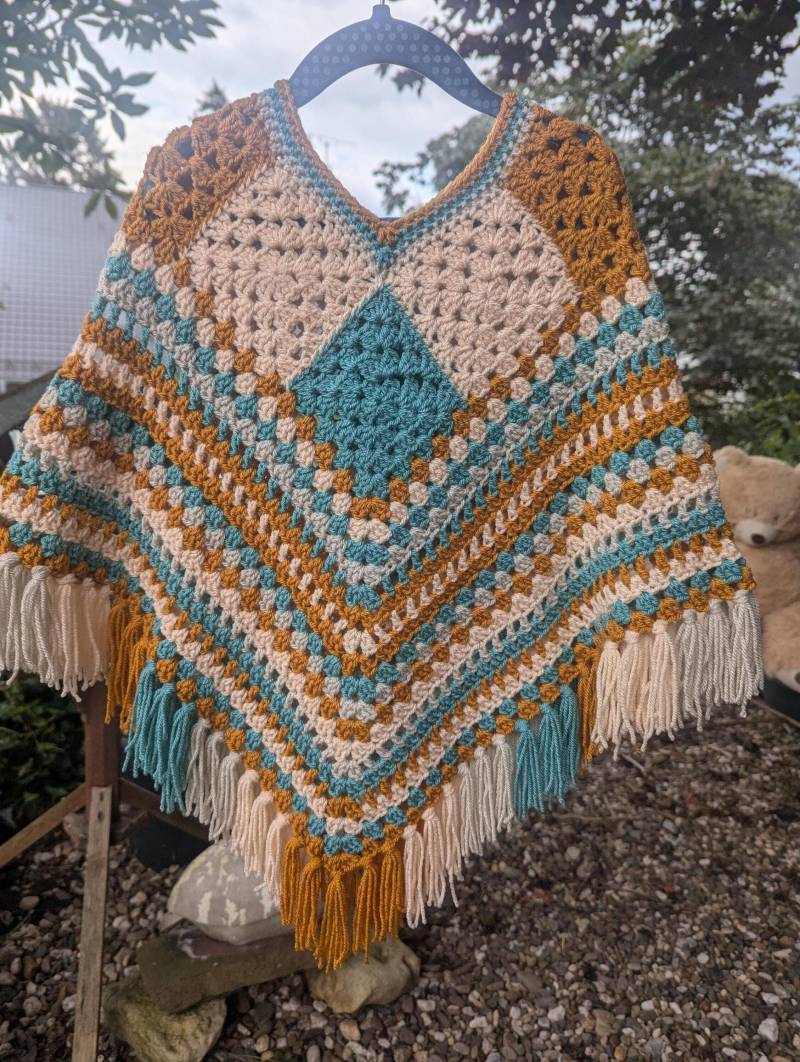 Kinderponcho, Poncho, Boho Kinderponcho, Poncho, Boho von Fuzzylooop
