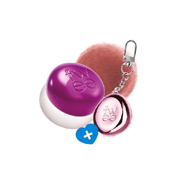 Fwee - Lip & Cheek Blurry Pudding Pot + Pendant Keyring (Random Color) Set - 5g - MV01 Chill'N von Fwee