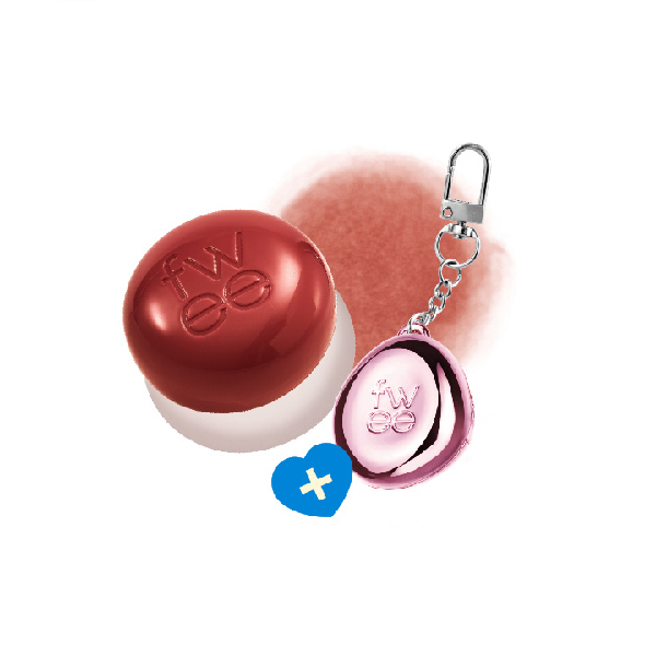Fwee - Lip & Cheek Blurry Pudding Pot + Pendant Keyring (Random Color) Set - 5g - RS01 Feel'N von Fwee