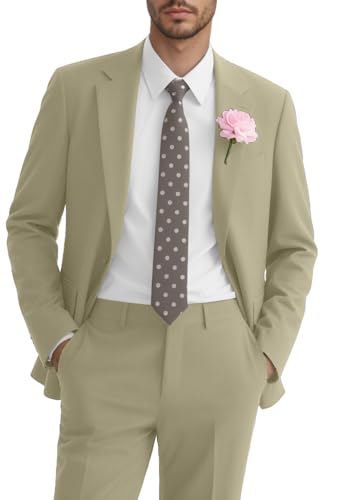 Leichte 2-teilige Herren-Anzugjacken, Freizeitkleid, Smoking, Jacke, Blazer, Hose, Sportmäntel, Hochzeit, Abschlussball, Party, Champagner, XS Leichte 2-teilige Herren-Anzugjacken, Freizeitkleid, Smoking, Jacke, Blazer, Hose, Sportmäntel, Hochzeit, Abschlussball, Party, Champagner, XS von Fxzpiodi