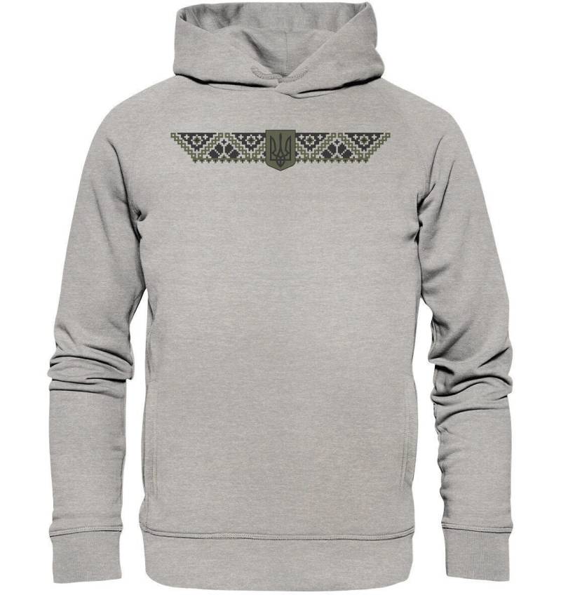Ukraine Tryzub Trident Dreizack & Vyshyvanka Vegan - Organic Fashion Hoodie Ukraine Tryzub Trident Dreizack & Vyshyvanka Vegan - Organic Fashion Hoodie von FyarMedia