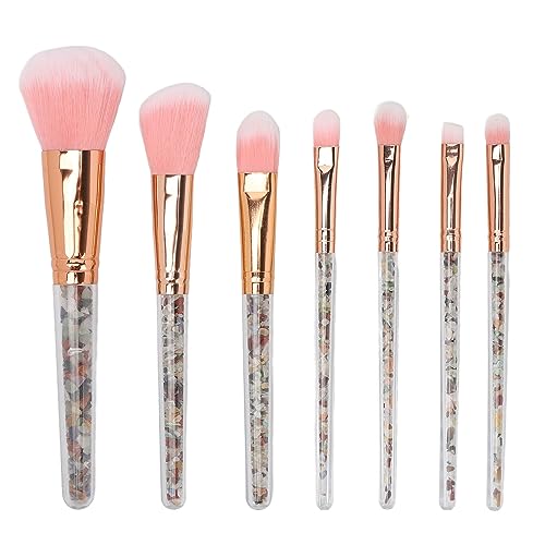 7-teiliges Make-up-Pinsel-Set, Weicher Pinsel für Puder, Concealer, Lidschatten, Kosmetik-Werkzeug mit Stilvollem Griff von Fybida