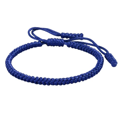 Armband Damen BUNTER BLING Handgemachtes tibetisches Schnurarmband Verstellbares gewebtes Seilknoten-Freundschaftsarmband für Männer und Frauen von Fycakly