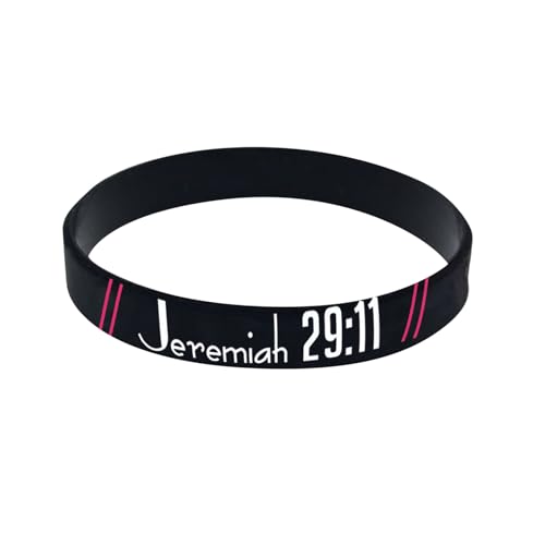 Armband Damen Silikonarmbänder für Männer und Frauen, Gummiarmbänder mit inspirierenden Versen, Motivierende bunte Softgel-Armbänder von Fycakly