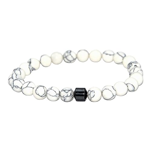 Damen Charm-Armband Armband mit Diamantperlen, weiß-türkisem Kristallpulver-Armband für Männer Frauen von Fycakly