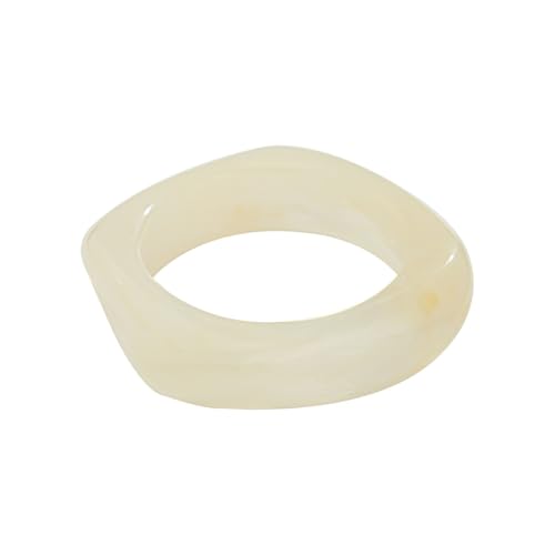 Damen Charm-Armband Einzigartiges, durchscheinendes, geometrisches Acrylarmband für Damen, handgefertigter Glasarmreif, Modeschmuck für die Freizeit von Fycakly