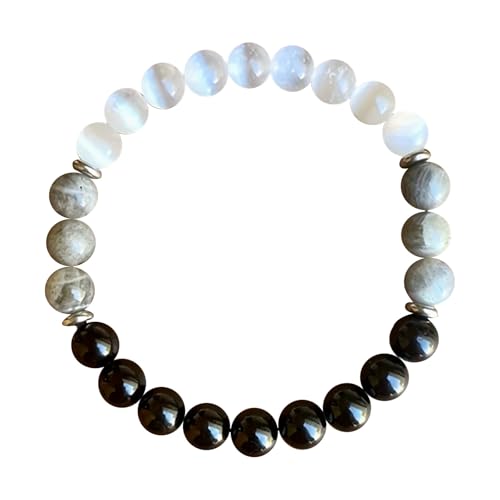 Fycakly Armband Damen Ketten Edelsteinarmband, energiesteigernde Kristalle für das Wohlbefinden, stilvolle und bedeutungsvolle Option von Fycakly