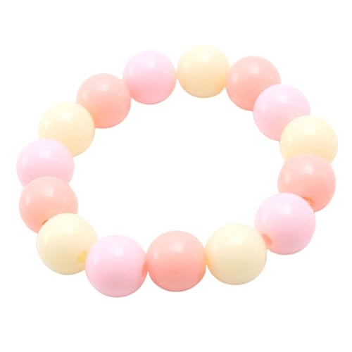 Fycakly Damen Armband Bunte Frühlingsfarbe Kinder Perlenarmband Acrylperlen Kinderarmband Zubehör von Fycakly