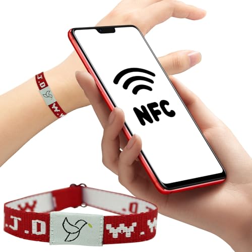 Fycakly Damen Armband Tragbares Armband, Armbänder mit NFC-Armbändern, mit täglichem Vers, inspirierender Versschmuck für Männer, Frauen und Teenager von Fycakly