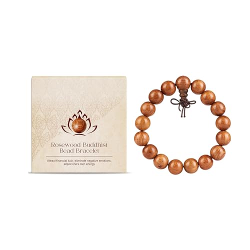 Fycakly Damen Charm-Armband Handgemachtes Armband aus Birnenholzperlen, minimalistisch, modisches Armband, vielseitige Unisex-Gebetskette von Fycakly