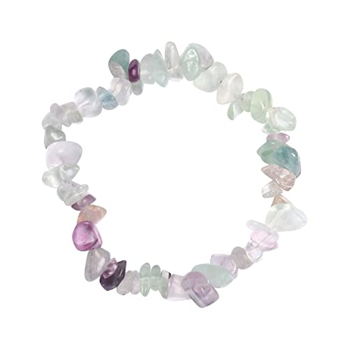 Fycakly Damen Charm-Armband Natürliches Perlenarmband für Männer Frauen Vulkanstein Yoga Kristall Angst Release Armband Sieben Armband von Fycakly