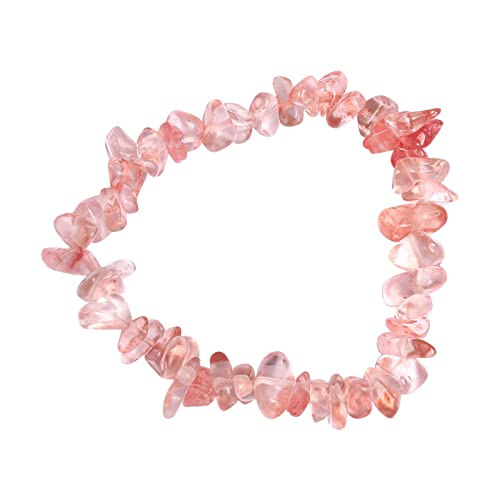 Fycakly Damen Charm-Armband Natürliches Perlenarmband für Männer Frauen Vulkanstein Yoga Kristall Angst Release Armband Sieben Armband von Fycakly