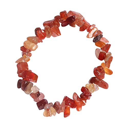 Fycakly Damen Charm-Armband Natürliches Perlenarmband für Männer Frauen Vulkanstein Yoga Kristall Angst Release Armband Sieben Armband von Fycakly