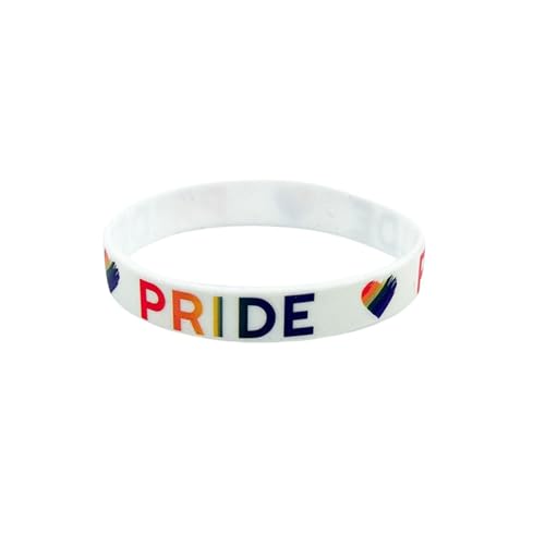 Fycakly Gliederarmband Interessante und festliche Partyartikel Regenbogen-Paar-Silikonarmbänder von Fycakly