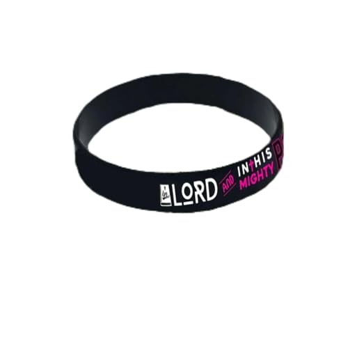 Fycakly Gliederarmband Silikonarmband, Geschenk für Männer und Frauen aus Gummi, Frieden, Kraft, Freude, Positives und inspirierendes Inspirierendes Armband von Fycakly